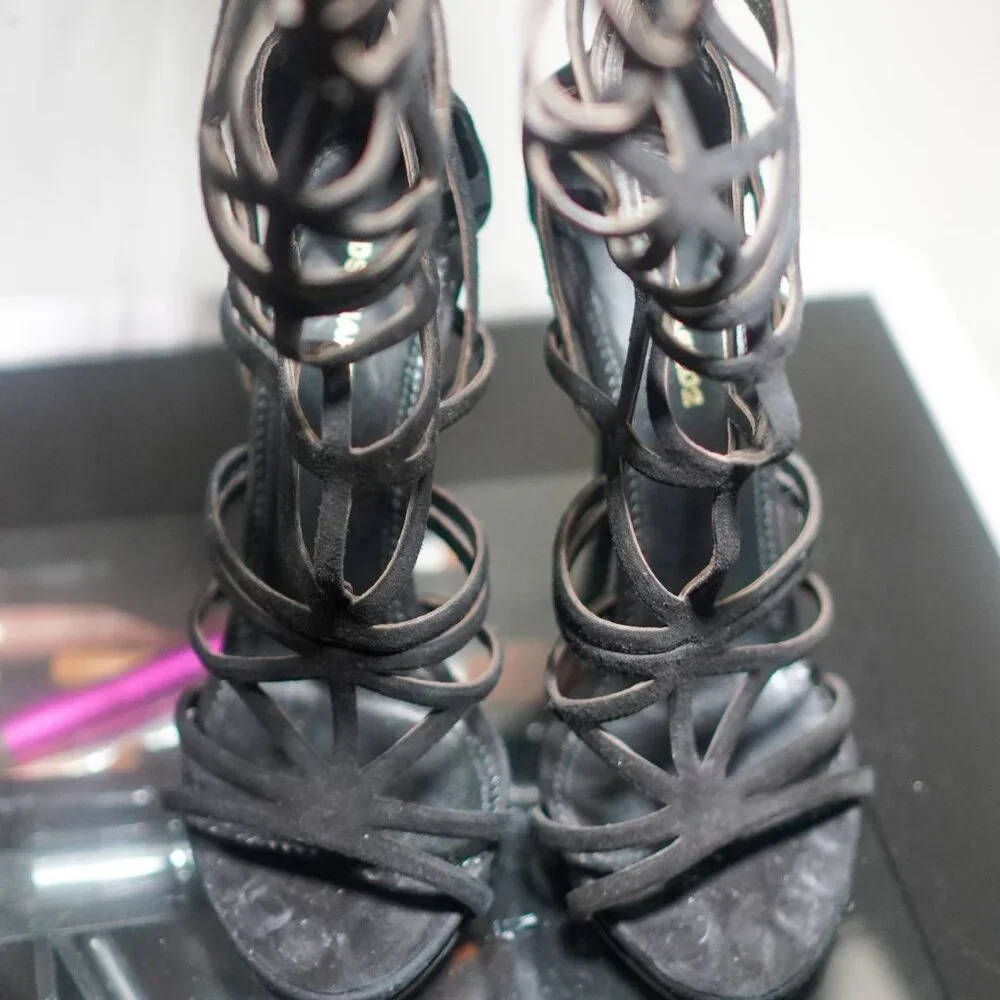Dsquared2 Runway SS2015 Laser Cut Suede Gladiator Boots - Picture 4 of 8